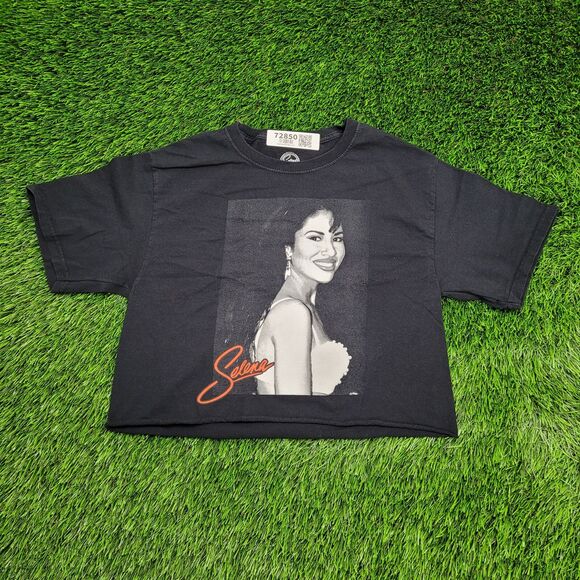 Selena Portrait Shirt Womens XS 17x16 Black - Picture 7 of 12